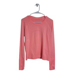 LULULEMON Shirt Women 8 Pink Swiftly Tech Crossfit Athleisure Sportswear Gym